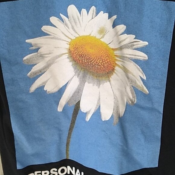 Petals and Peacocks Womens Size Small tshirt Dual graphic black crew - Picture 4 of 7